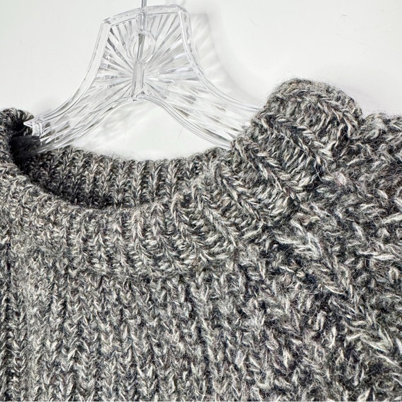 Vintage Dartmoor Jumpers Chunky Knit Gray 100% Wool Sweater Size XL - Picture 5 of 13